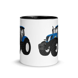 The Tractors Mugs Store New Holland The 7040 -1 Mug with Color Inside Quality Farmers Merch