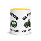 The Tractors Mugs Store No Pit Needed Mug with Color Inside Quality Farmers Merch