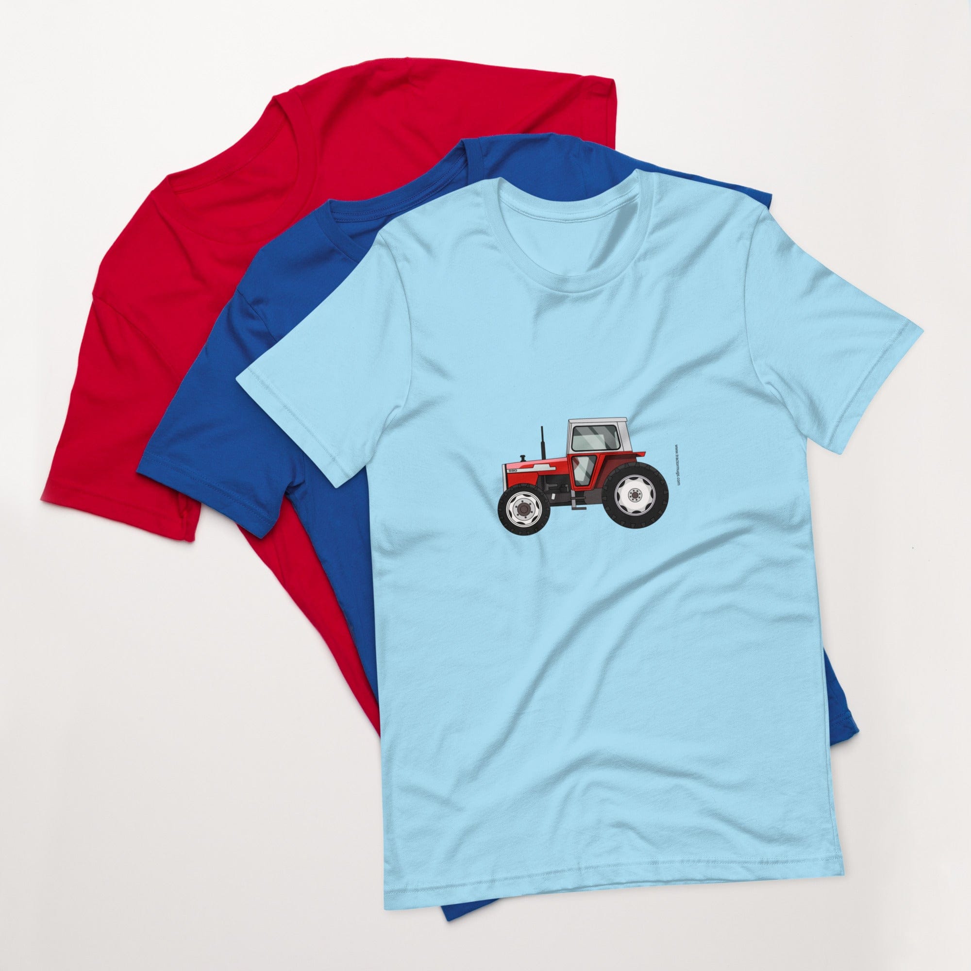 The Tractors Mugs Store Ocean Blue / S Massey Ferguson 590 4WD Unisex t-shirt Quality Farmers Merch