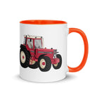 The Tractors Mugs Store Orange Case IHC 1445 XL Mug with Color Inside Quality Farmers Merch