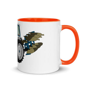 The Tractors Mugs Store Orange Ford 5000 Mug with Color Inside Quality Farmers Merch