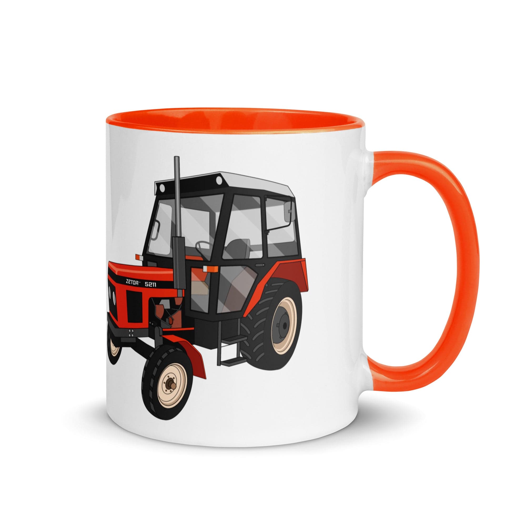 The Tractors Mugs Store Orange Zetor 5211 Mug with Color Inside Quality Farmers Merch