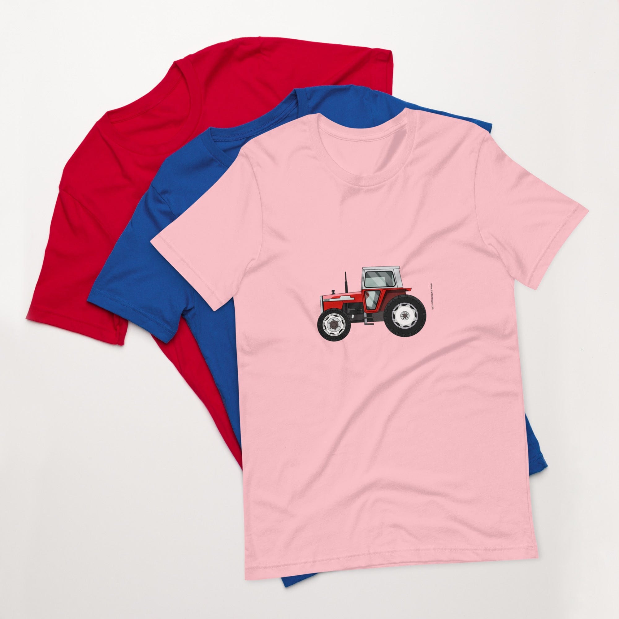 The Tractors Mugs Store Pink / S Massey Ferguson 590 4WD Unisex t-shirt Quality Farmers Merch