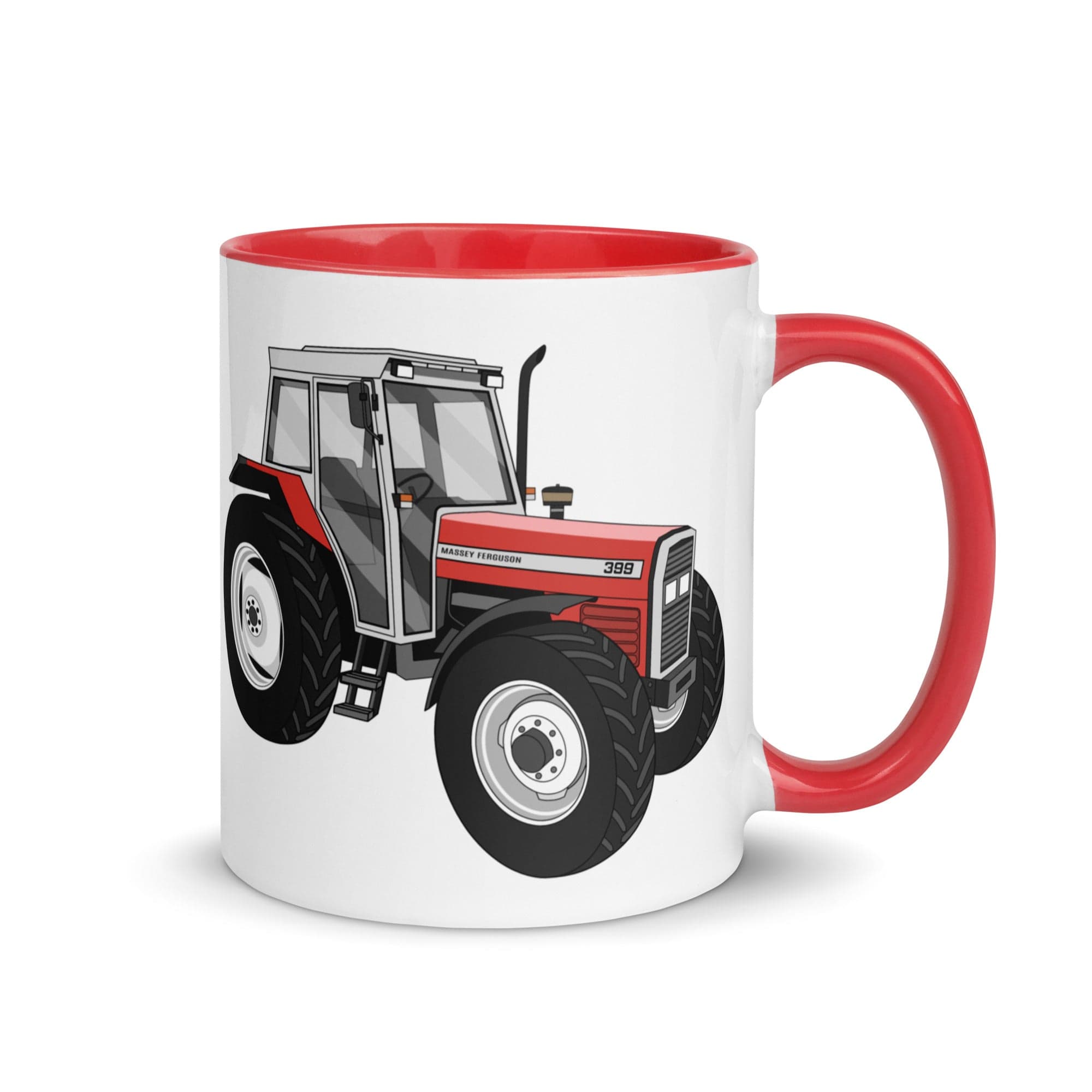 The Tractors Mugs Store Red Massey Ferguson 399 Mug with Color Inside Quality Farmers Merch