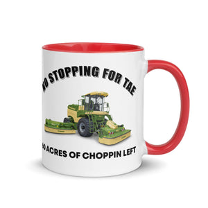 The Tractors Mugs Store Red No Stopping for Tae Mug with Color Inside Quality Farmers Merch