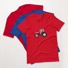 The Tractors Mugs Store Red / XS Massey Ferguson 590 4WD Unisex t-shirt Quality Farmers Merch