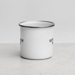 The Tractors Mugs Store Republic of Dairy Enamel Mug Quality Farmers Merch