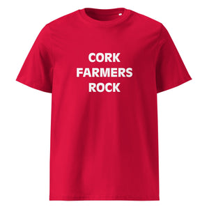 The Tractors Mugs Store S CORK Farmers Rock Unisex organic cotton t-shirt Quality Farmers Merch