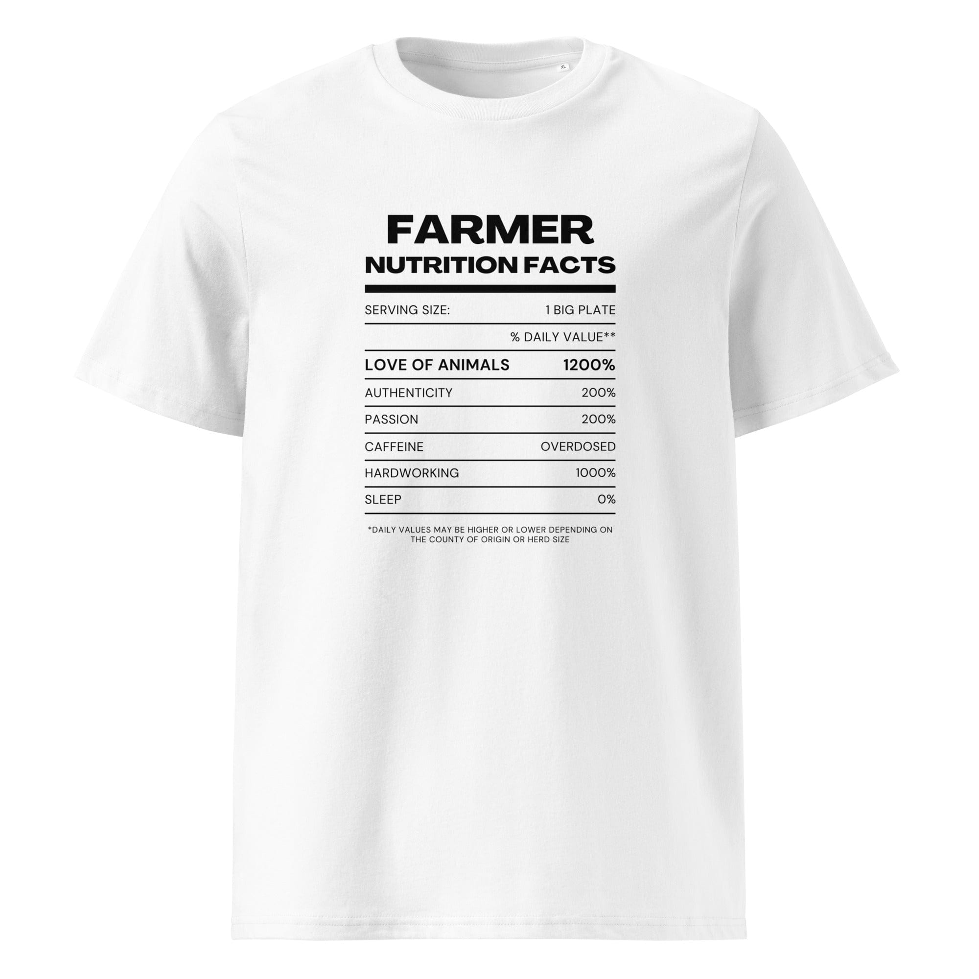 The Tractors Mugs Store S Farmers Nutrition Unisex organic cotton t-shirt Quality Farmers Merch