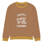 The Tractors Mugs Store S Happy Tillage Farmer Knitted crew neck sweater Quality Farmers Merch