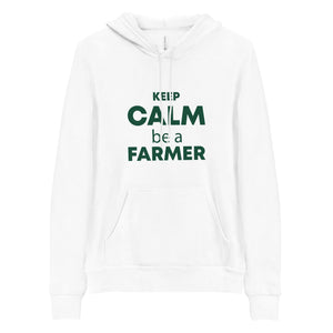 The Tractors Mugs Store S KEEP CALM be a FARMER Unisex hoodie Quality Farmers Merch