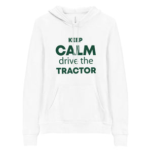 The Tractors Mugs Store S KEEP CALM drive the TRACTOR Unisex hoodie Quality Farmers Merch