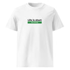 The Tractors Mugs Store S Life is Short. Stay Farming Unisex Organic Cotton T-shirt Quality Farmers Merch