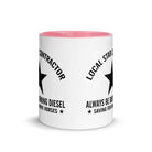 The Tractors Mugs Store Star Contractor Mug with Color Inside Quality Farmers Merch