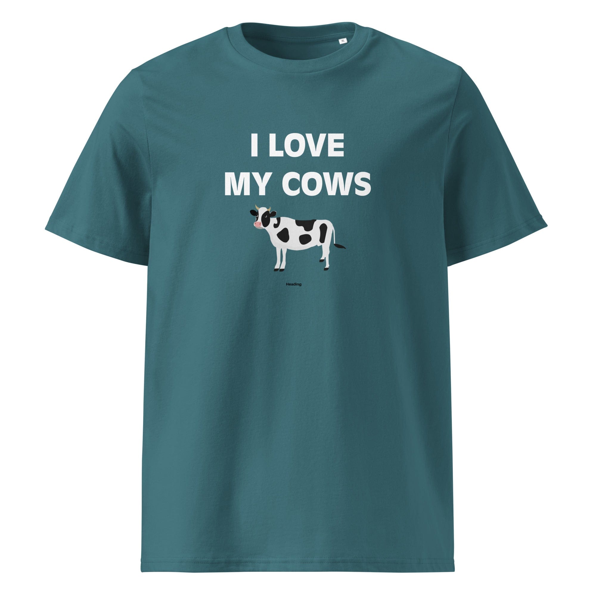 The Tractors Mugs Store Stargazer / S I LOVE MY COWS Unisex organic cotton t-shirt Quality Farmers Merch