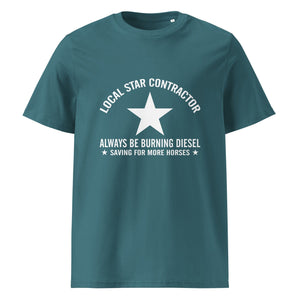 The Tractors Mugs Store Stargazer / S Star Contractor Unisex organic cotton t-shirt Quality Farmers Merch
