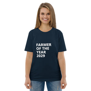 The Tractors Mugs Store T-Shirt French Navy / S Farmer of The Year 2029 Unisex Organic Cotton T-shirt Quality Farmers Merch