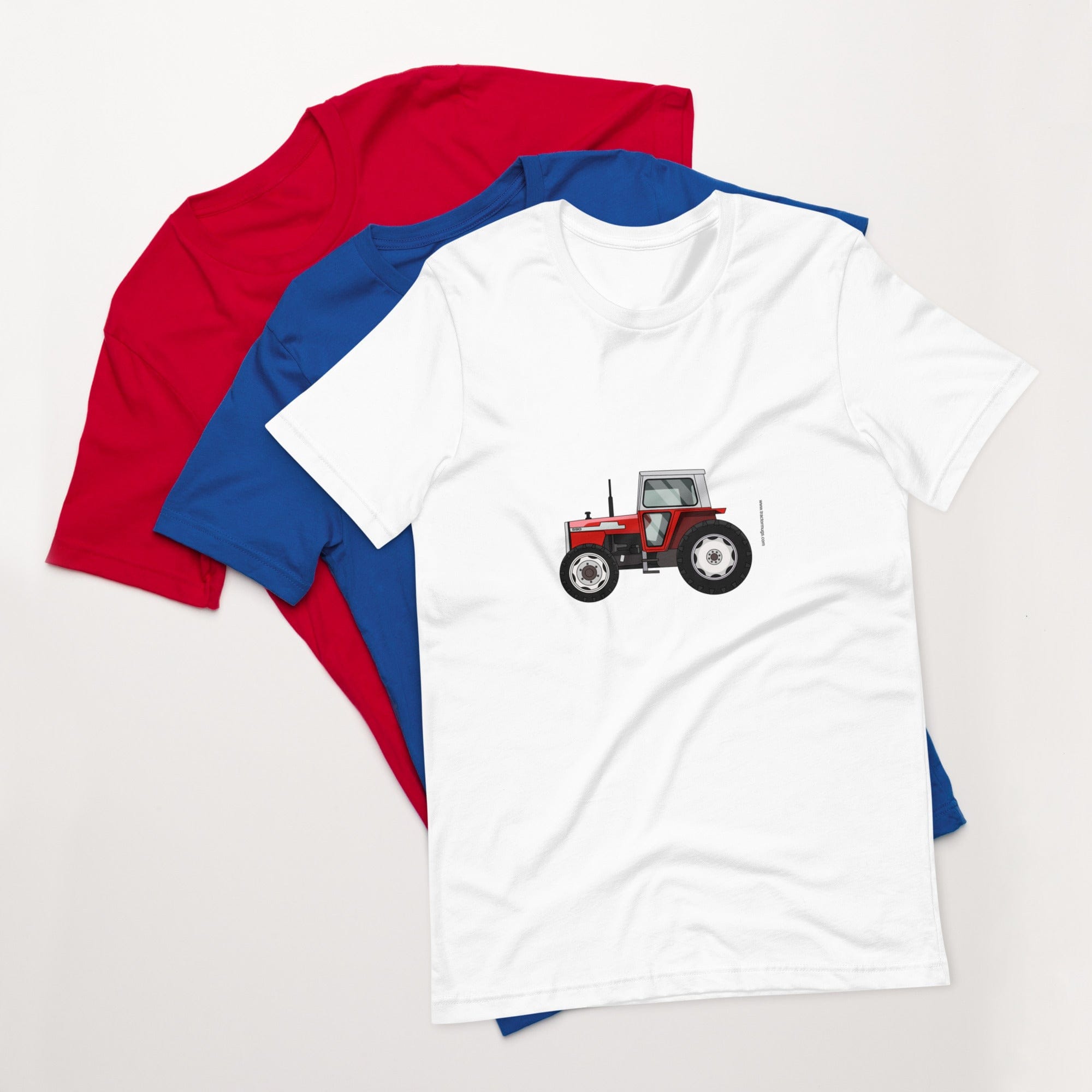 The Tractors Mugs Store White / XS Massey Ferguson 590 4WD Unisex t-shirt Quality Farmers Merch