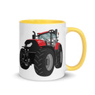 The Tractors Mugs Store Yellow Case IH Optum 300 CVX Mug with Color Inside Quality Farmers Merch