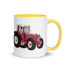 The Tractors Mugs Store Yellow Case IHC 1445 XL Mug with Color Inside Quality Farmers Merch