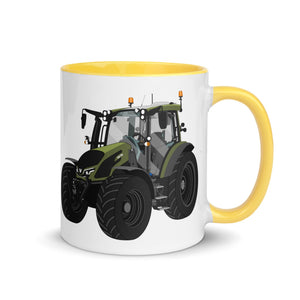 The Tractors Mugs Store Yellow Valtra G 135 Versus Mug with Color Inside Quality Farmers Merch