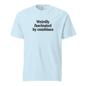 Weirdly Fascinated by Combines Unisex Premium T-shirt - Chambray