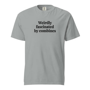 Weirdly Fascinated by Combines Unisex Premium T-shirt - Granite