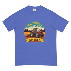 The Tractor Mugs Store Flo Blue / S Massey Ferguson 6480 OLD SCHOOL MASSEY Outdoor | Unisex Premium T-shirt Quality Farmers Merch