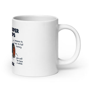 The Tractor Mugs Store 20 oz Fordson Super Major Tips | White glossy mug Quality Farmers Merch